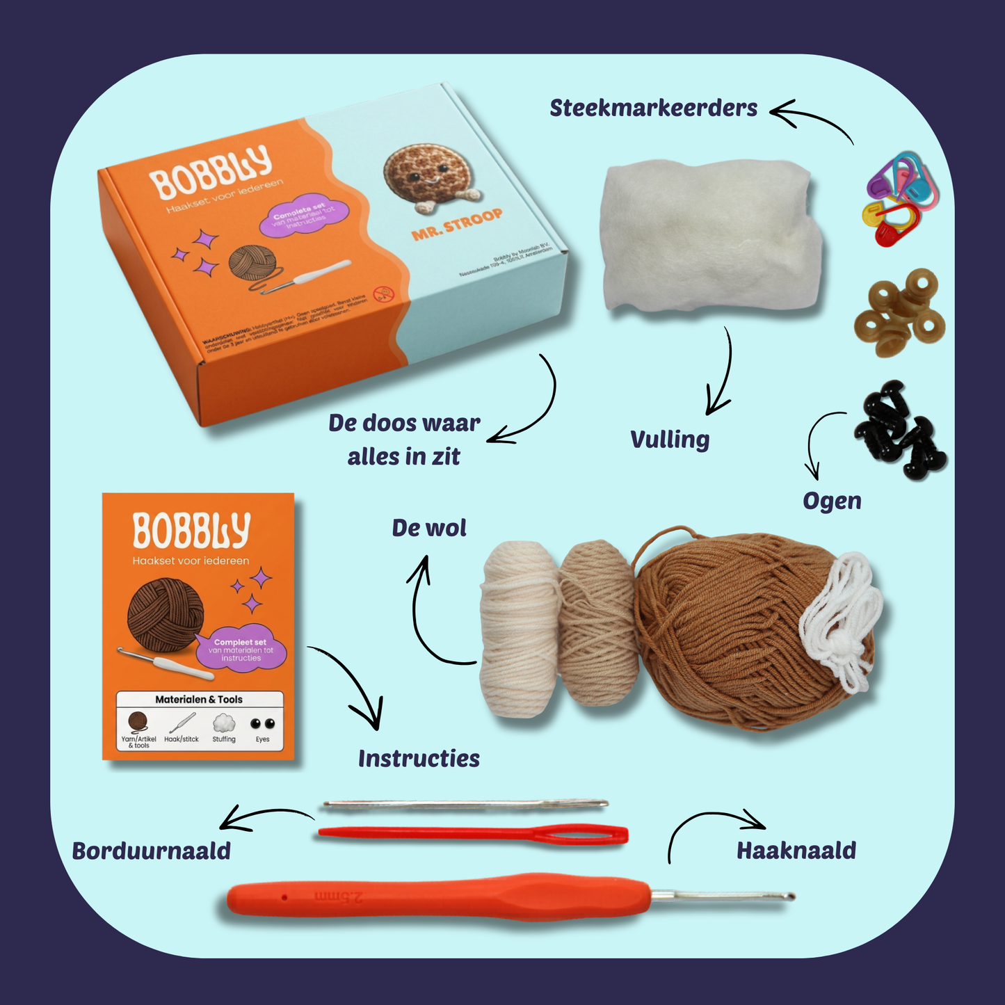 Mr. Stroop De Stroopwafel - Haakpakket